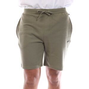 Boss Mens Waffle Pyjama Shorts / Green